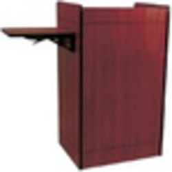 AmpliVox SN3230 - Multimedia Computer Lectern Non-Sound - 43.50in Height x 25.50in Width x 20in Depth - Laminated, Mahogany