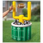 Amscan Football Go Fight Win Jumbo Inflatable Cooler, 53inH x 25inW x 25inD, Green