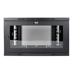 Tripp Lite 9U Wallmount Rack Enclosure Wide Cable Management Acrylic Window - For Server, LAN Switch, Patch Panel - 9U Rack Height x 19in Rack Width x 20.50in Rack Depth - Wall Mountable - Black Powder Coat