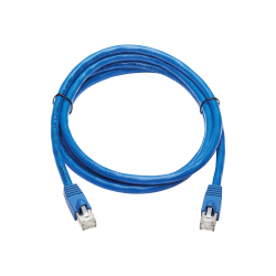 Tripp Lite Cat6a Patch Cable F/UTP Snagless w/ PoE 10G CMR-LP Blue M/M 6ft - 6 ft Category 6a Network Cable - 1.25 GB/s - Shielding - Blue