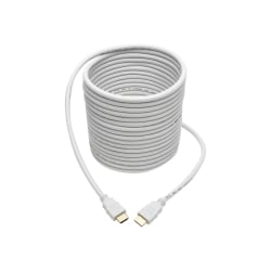 Tripp Lite High-Speed HDMI Ultra HD Digital Video Cable, 25ft, White