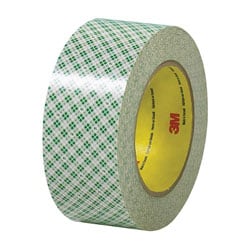 3M 410 Double-Sided Masking Tape, 3in Core, 2in x 108ft, Off White, Case Of 3