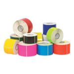 Tape Logic WriteOn Inventory Labels, DL635L, Rectangle, 6in x 4in, Fluorescent Bright Yellow, Roll Of 500