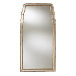 Baxton Studio Queen Anne Art Deco Wall Mirror, 50in x 26in, Antique Gold