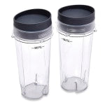 Ninja XWP002CS 16 Oz Single-Serve Cups, Clear, Set Of 2 Cups