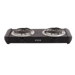 IMUSA Electric Stove With Double Burners, 4inH x 22-1/2inW x 9-11/16inD, Black