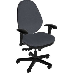 WorkPro 9500XL Series Big & Tall Ergonomic Mesh/Premium Fabric Mid-Back Chair, Black/Cherry, BIFMA Compliant