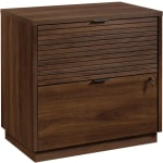 Sauder Englewood 31inW x 19inD Lateral 2-Drawer File Cabinet, Spiced Mahogany