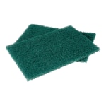 3M Scotch-Brite 86 Heavy-Duty Commercial Scouring Pads, 6in x 9in, Green, Pack Of 12