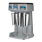 Waring Triple Spindle Drink Mixer, 10-1/2in x 13in x 19-3/4in, Silver