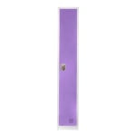 Alpine AdirOffice 1-Tier Steel Locker, 72inH x 12inW x 12inD, Purple