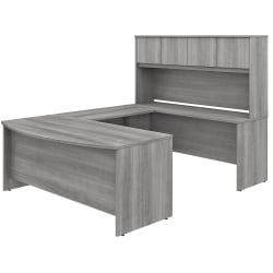 Bush Business Furniture Studio C 72inW Credenza Computer Desk, Modern Hickory, Standard Delivery