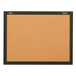 SKILCRAFT Cork Bulletin Board, 24in x 36in, Aluminum Frame With Black Finish (AbilityOne 7195 01 651 1284)