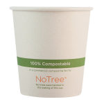 World Centric NoTree Paper Hot Cups, 10 Oz, Natural, Pack Of 1,000 Cups