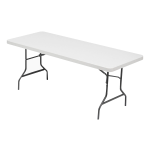 Lorell 72inW Rectangular Banquet Table, Gray