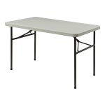 Lorell 48inW Rectangular Banquet Table, Gray