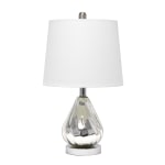 Lalia Home Kissy Pear Table Lamp, 20-1/4inH, White Shade/Chrome Base