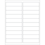 Tape Logic Inkjet/Laser Labels, LL121, Rectangular, 4in x 1in, White, Case Of 2,000