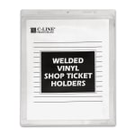 C-Line Vinyl Shop Ticket Holders, 9in x 12in, Box of 50