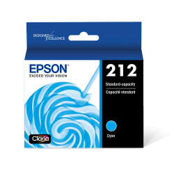 Epson 212 Claria Cyan Ink Cartridge, T212220-S