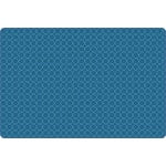 Carpets for Kids KIDSoft Comforting Circles Tonal Solid Rug, 4" x 6ft, Blue/Teal