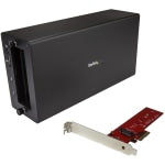 StarTech.com Thunderbolt 3 to M.2 adapter - External PCI Express Enclosure - Chassis plus card - Add a PCIe M.2 SSD to your TB3 computer via the TB3 chassis - Swap the PCIe card - Assemble with a screwdriver - Thunderbolt 3 to PCIe