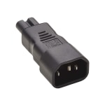 Eaton Tripp Lite Series IEC C14 to IEC C7 Power Cord Adapter - 7A, 125V, Black - Power connector adapter - IEC 60320 C14 to power IEC 60320 C7 - AC 100-250 V - 7 A - black - North America