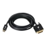 IOGEAR HDMI (M) to DVI-D (M) Adapter Cable - First End: 1 x HDMI (Type A) Male Digital Audio/Video - Second End: 1 x DVI-D (Dual-Link) Male Digital Video - Supports up to 3840 x 2160 - Shielding - Gold Plated Connector