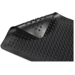 Guardian Floor Protection FlexStep Rubber Anti-Fatigue Mat - Indoor - 24in Length x 36in Width x 0.370in Thickness - Polypropylene - Black - 1Each