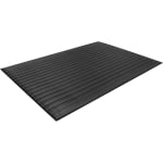 Guardian Floor Protection Air Step Anti-Fatigue Mat - Indoor - 24in Length x 36in Width x 0.37in Thickness - Polycarbonate - Black