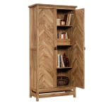 Sauder Cannery Bridge Storage Cabinet, 72inH x 35-1/4inW x 16-1/4inD, Sindoori Mango