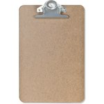 Office Depot Brand Memo Size Clipboard, 6in x 9in, 100% Recycled Wood, Light Brown