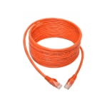 Tripp Lite Cat6 Gigabit Snagless Molded (UTP) Ethernet Cable (RJ45 M/M) PoE Orange 15 ft. (4.57 m) - Category 6 for Switch, Hub, Network Device, Router, Modem, Server, Network Adapter - 128 MB/s - Patch Cable - 15 ft - 1 x RJ-45 Male Network