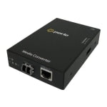 Perle S-100-S2LC40 - Fiber media converter - 100Mb LAN - 100Base-TX, 100Base-EX - RJ-45 / LC single-mode - up to 24.9 miles - 1310 nm