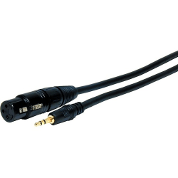 Comprehensive Standard Series XLR Jack to Stereo 3.5mm Mini Plug Audio Cable 6ft - 6 ft Mini-phone/XLR Audio Cable for Audio Device - First End: 1 x XLR Microphone - Male - Second End: 1 x Mini-phone Stereo Audio - Male - Shielding - 24 AWG