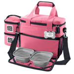 Mobile Dog Gear Week Away Bag For Medium/Large Dogs, Pink