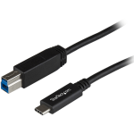 StarTech.com 1m (3ft) USB-C to USB-B Cable - M/M - USB 3.1 (10Gbps) - USB Type-C to USB Type-B Cable - 3.28 ft USB Data Transfer Cable for PC, Portable Hard Drive, Docking Station - First End: 1 x Type C Male USB - Second End: 1 x Type B Male USB