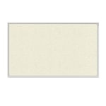 Ghent Aluminum Frame Vinyl Bulletin Board, 24in x 24in, Ivory, Satin Frame