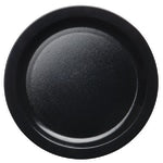 Cambro Camwear Round Dinnerware Plates, 9in, Black, Set Of 48 Plates