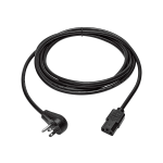 Eaton Tripp Lite Series Desktop Computer AC Power Cord, Right-Angle NEMA 5-15P to C13 - 10A, 125V, 18 AWG, 10 ft. (3.05 m), Black - Power cable - NEMA 5-15P right-angled to power IEC 60320 C13 - 125 V - 10 A - 10 ft - black