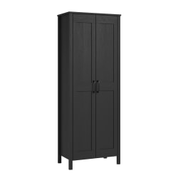 Sauder Select 28inW 2-Door Storage Cabinet, Raven Oak