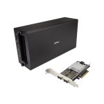 StarTech.com Thunderbolt 3 to 10GbE Fiber Network Chassis - External PCIe enclosure - 2 Open SFP+ Ports - Connect a Thunderbolt 3 enabled device to a 10GbE fiber network - Get the increased performance of a 10GbE NIC, using a Thunderbolt 3 port