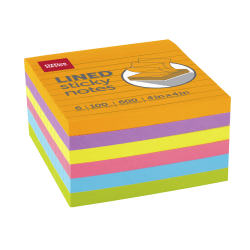 Office Depot Brand Pop Up Sticky Notes, With Storage Tray, 3in x 3in, Assorted Vivid Colors, 100 Sheets Per Pad, Pack Of 24 Pads