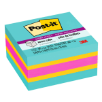 Post-it Notes Cube Notes, 3in x 3in, Bright Colors, Pad Of 360 Sheets