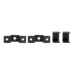 Tripp Lite Ceiling Support Kit for 12 in. or 18 in. Cable Runway, Straight and 90-Degree - Ceiling support kit - black