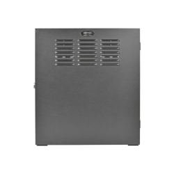 Tripp Lite 2U Wall Mount Low Profile Secure Rack Enclosure Cabinet Vertical - For LAN Switch, Patch Panel - 5U Rack Height x 19in Rack Width x 20in Rack Depth - Wall Mountable - Black - Steel - 150 lb Maximum Weight Capacity