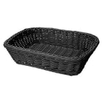 GET Enterprises Designer Polyweave Basket, 11-1/2in x 8-1/2in, Black