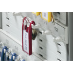 DURABLE Open 24-Key Rack - 8-2/5in W x 14-3/10in H x 1-3/10in D - Gray - Plastic