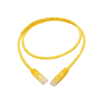 Tripp Lite 3ft Cat6 Gigabit Molded Patch Cable RJ45 M/M 550MHz 24AWG Yellow