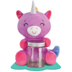 Amscan Plush Unicorn With Jar Balloon Weights, 9-15/16inH, Purple, Pack Of 2 Weights